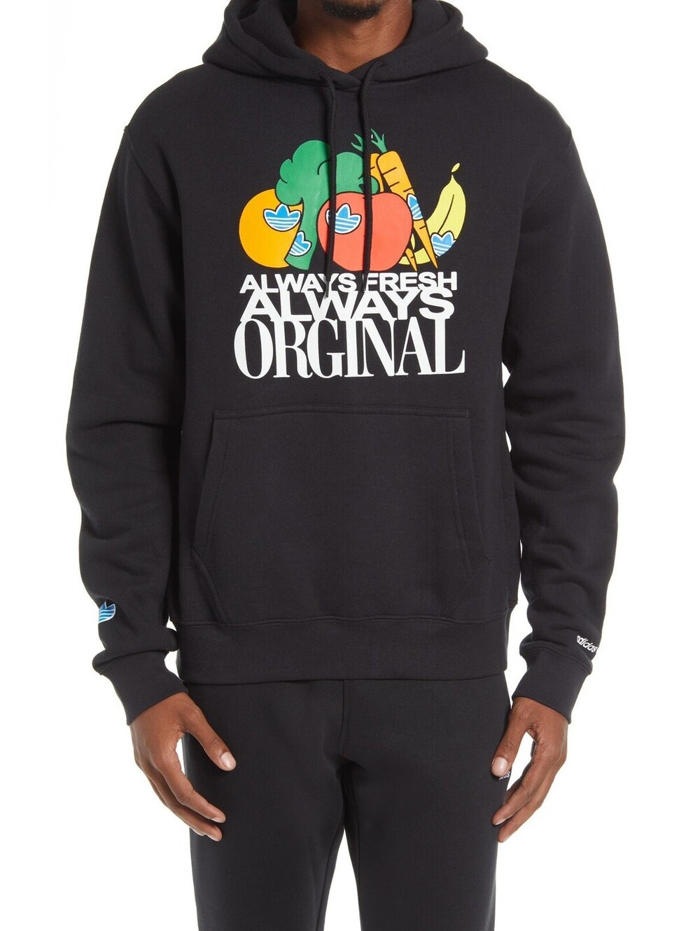 NWT ADIDAS ORIGINALS OG ALWAYS FRESH TREFOIL HOODIE MENS MEDIUM #HD5259